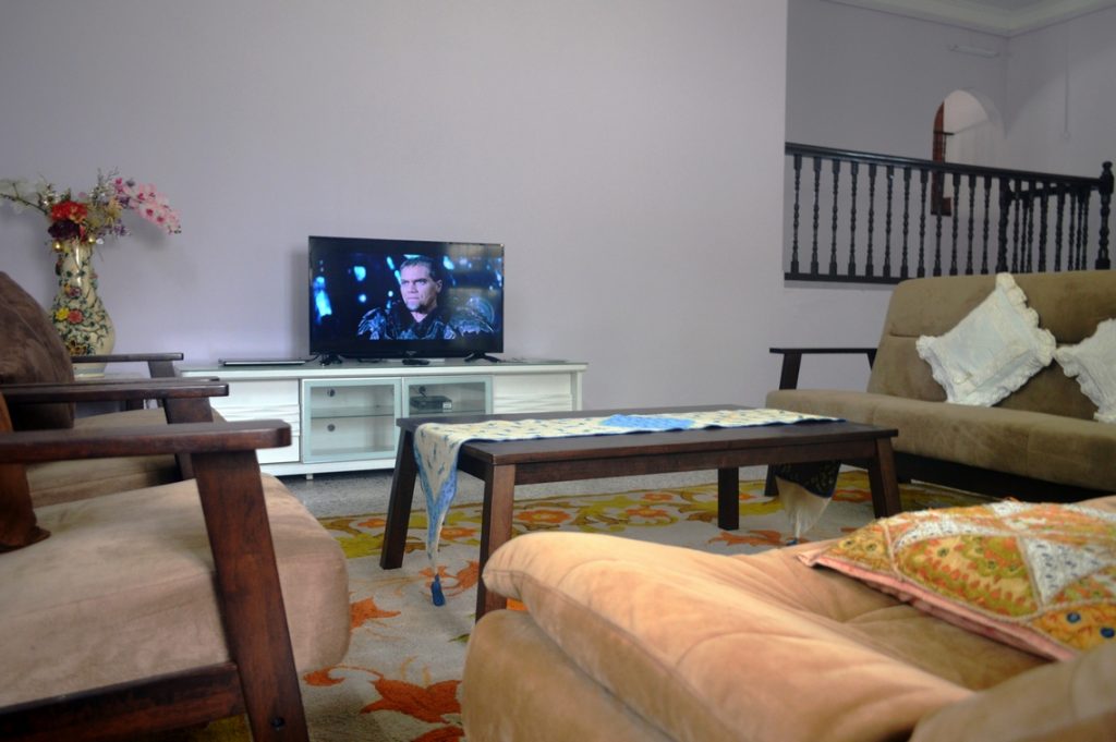 We are using free satellite channel. Prepaid channel also available for your convenience
